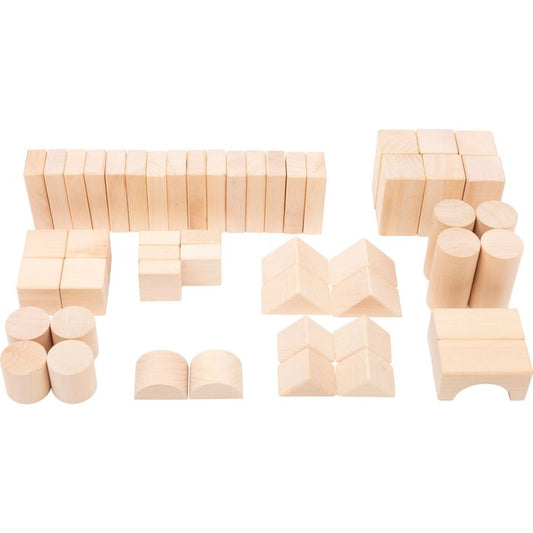 Houten Bouwstenen Naturel 50 Stuks | bouwstenen | Hout