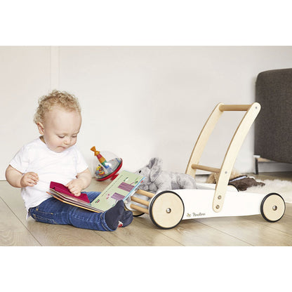 Pinolino Loopwagen Uli | Wit, massief hout, vanaf 1 jaar