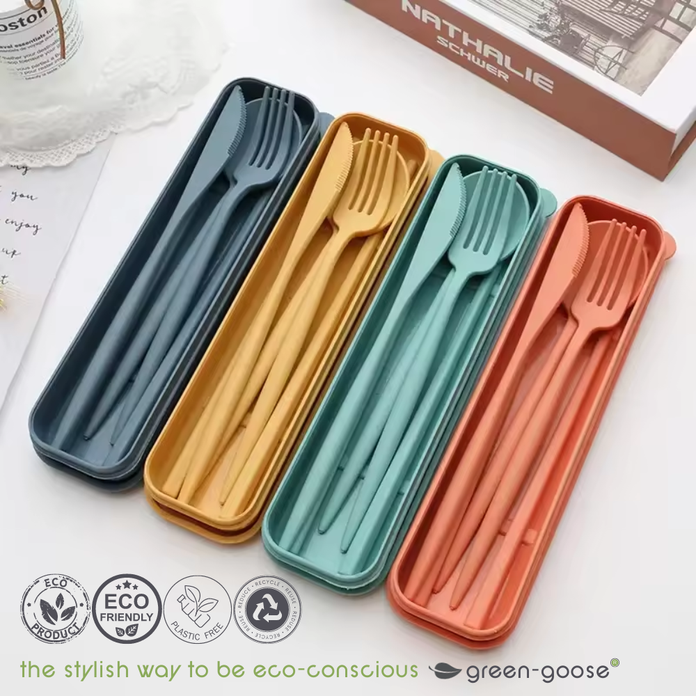 Green-Goose | Bioplastic Servies - 28-delig