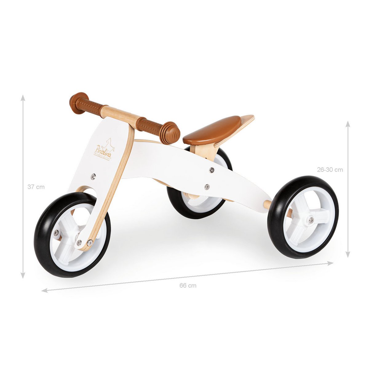 Pinolino Loopfiets Charlie | 3-in-1 fiets van hout vanaf 1,5 jaar