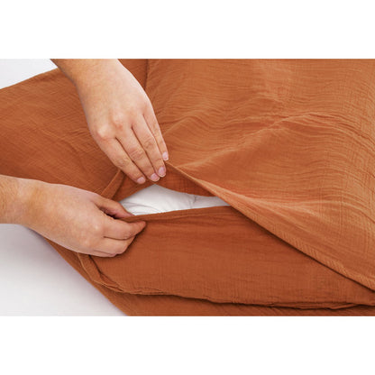 Pinolino Beddengoed | Roestrood katoen, 2-delig, OEKO-TEX®