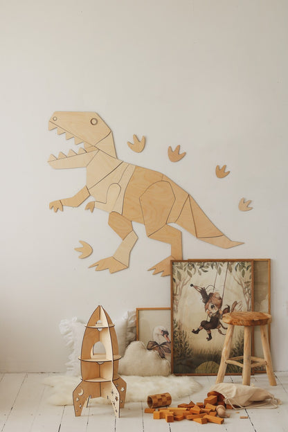 Dinosaur T-Rex – Wooden Wall Decoration