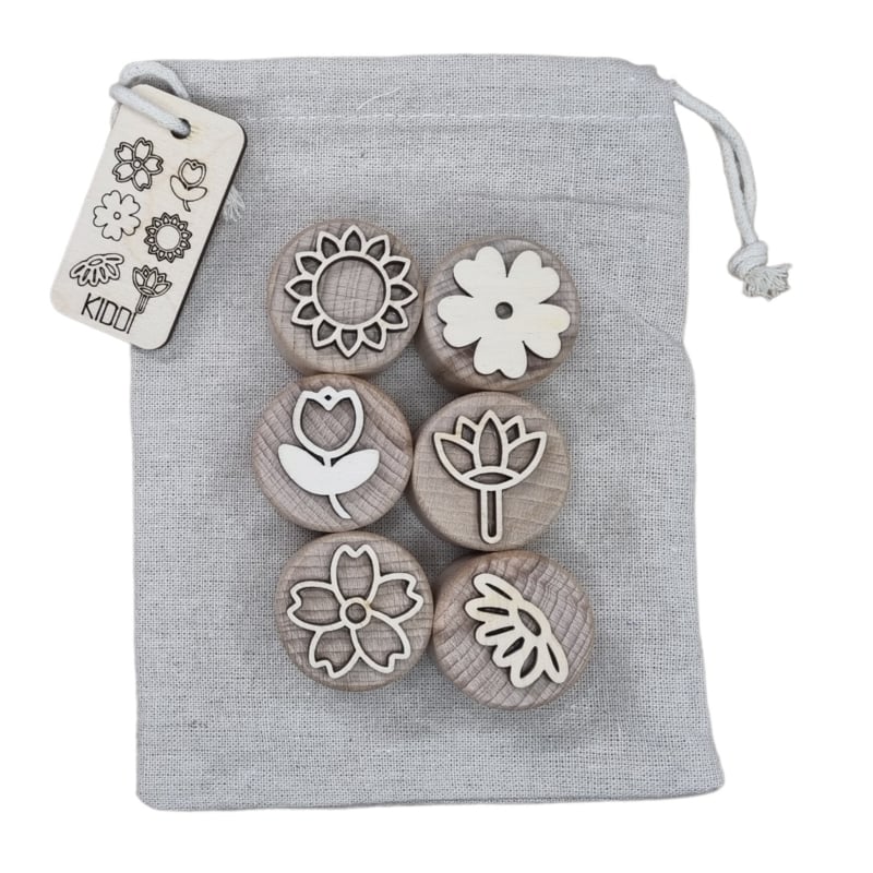 KIDDI | Houten stempels | Bloemen