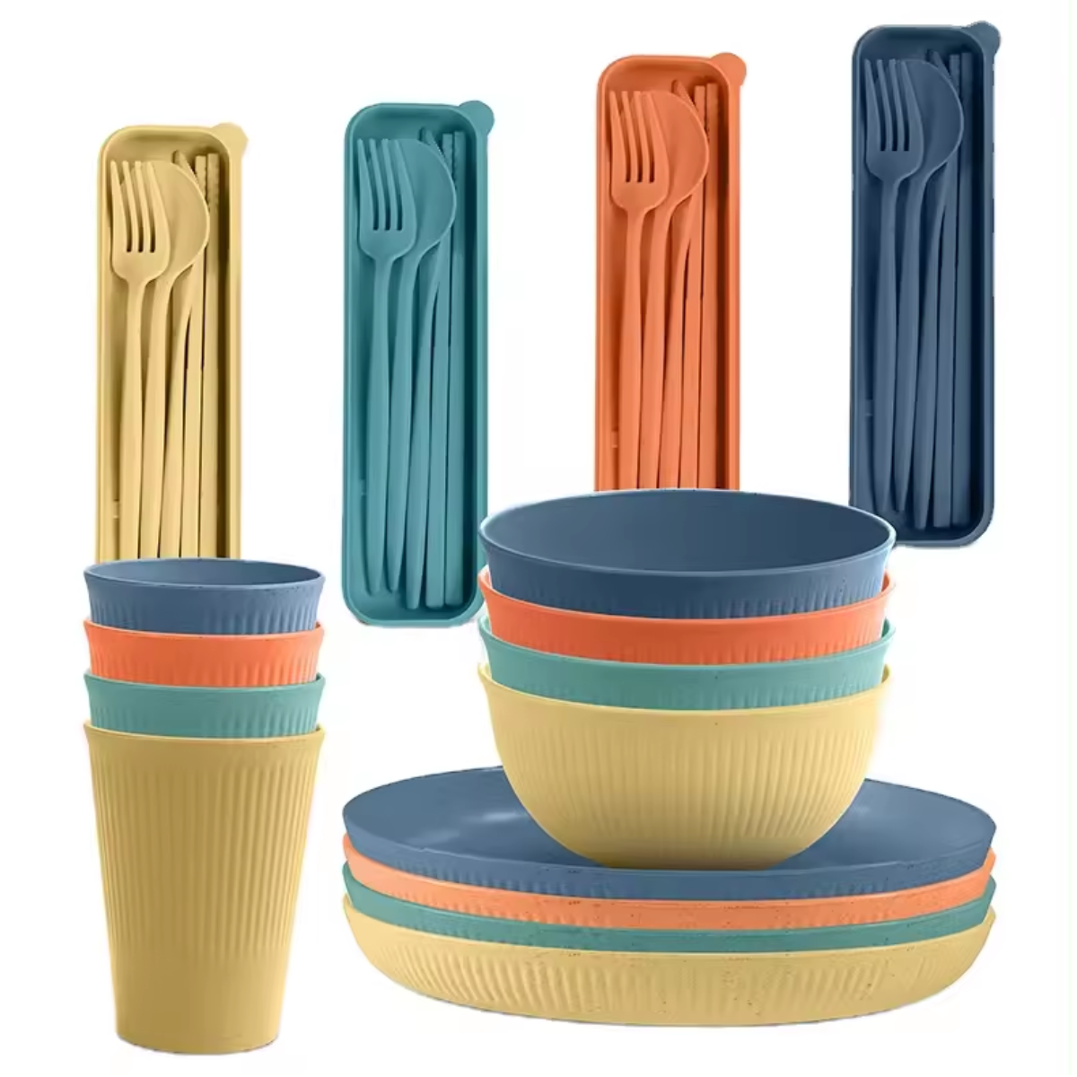 Green-Goose | Bioplastic Servies - 28-delig