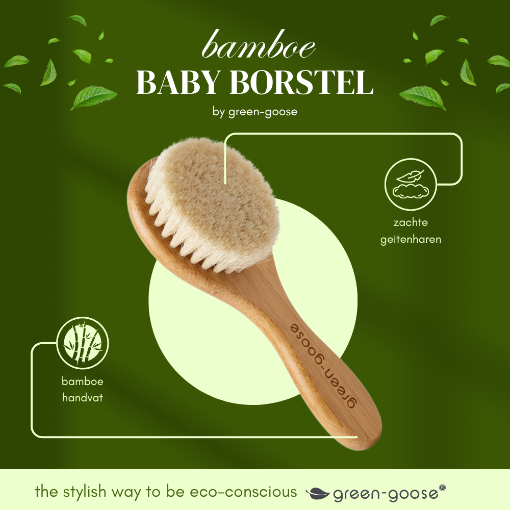 Green-Goose | Baby Bamboe Haarborstel