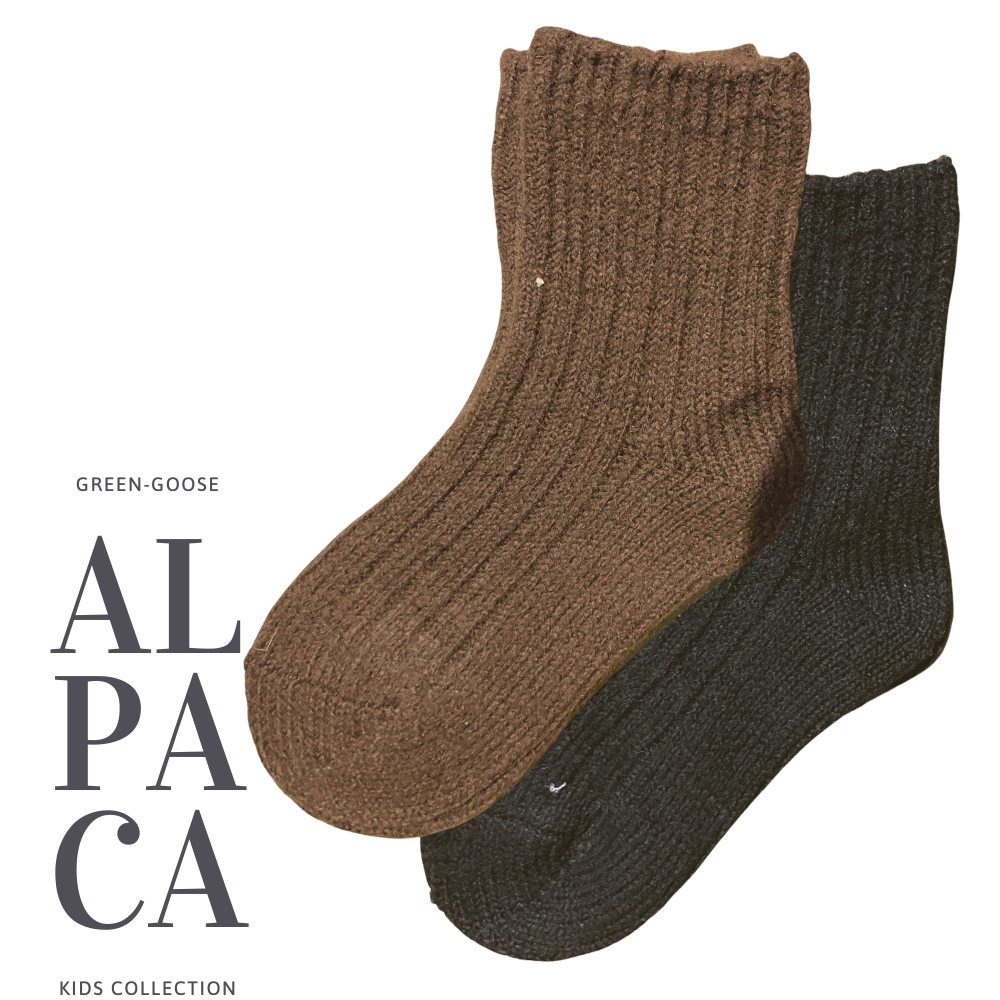Green-Goose | Alpaca Sokken voor Kinderen - 2 Paar - 85%
