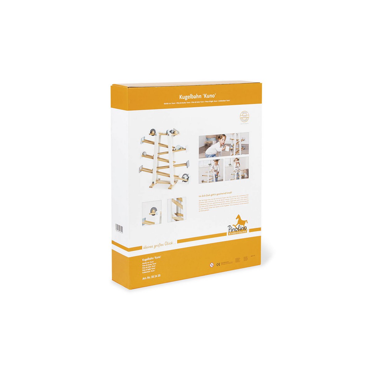 Pinolino Knikkerbaan Kuno | Houten speelbaan vanaf 3 jaar