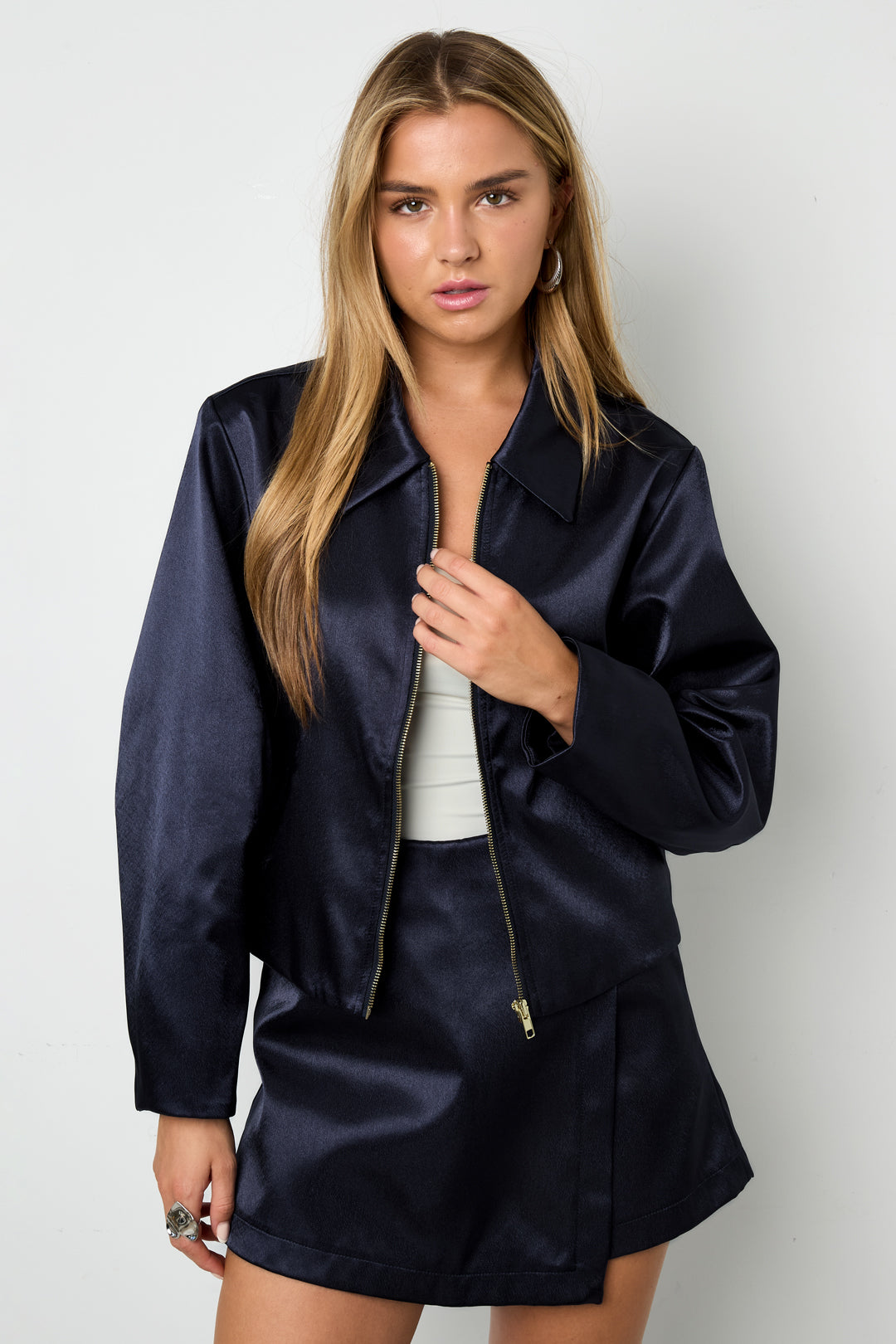 Woven Polyester Fiber Vrouwen Jas Casual Herfst/Winter Solid Color