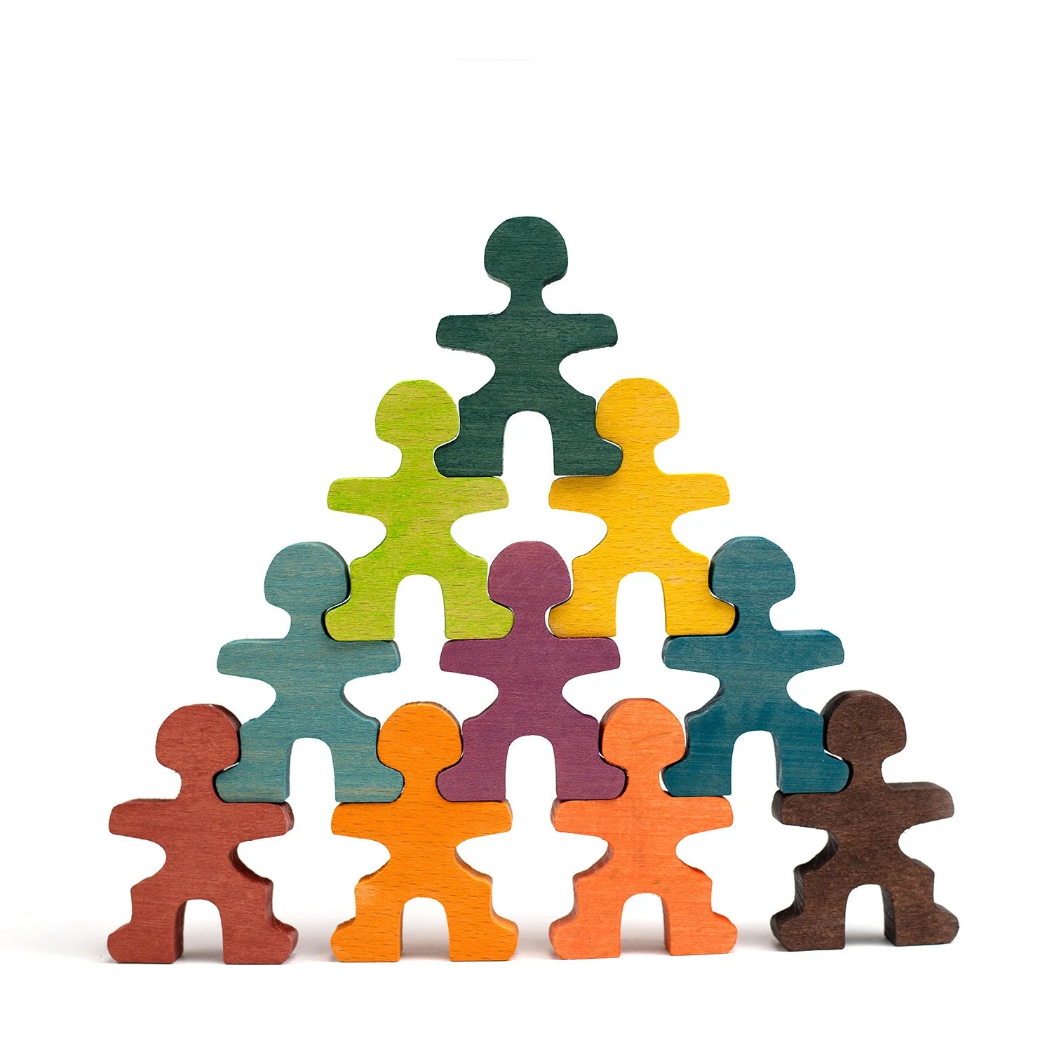 Montessori Houten Poppetjes | Open Einde speelgoed | Kleur 36 stuks