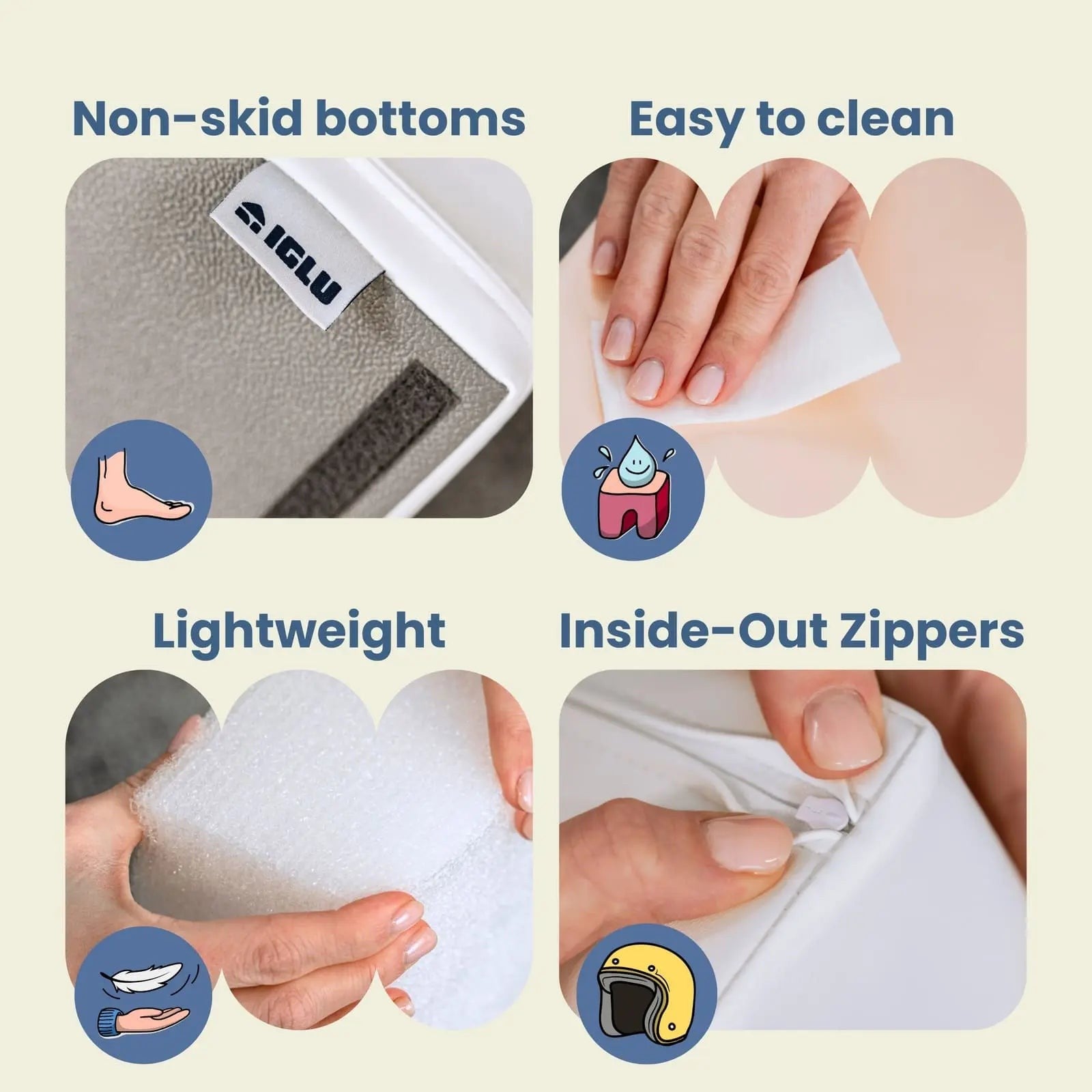 Soft Play 5 Foam Block Set - Pastel Pink Corner Climber