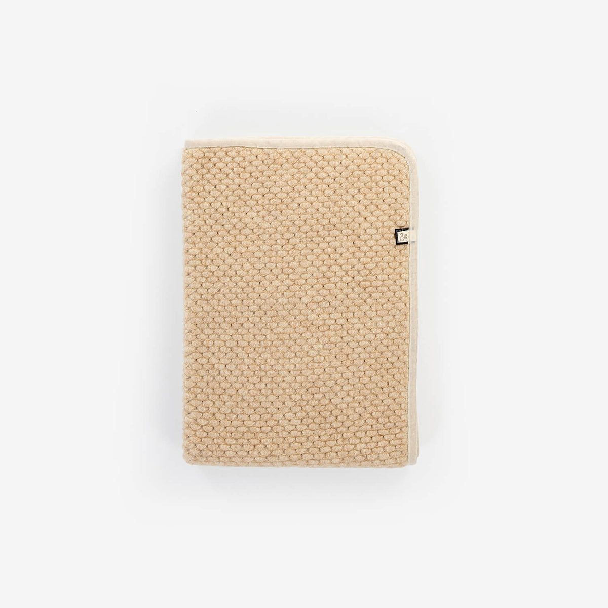 Beige KICO Label bouclédeken van merinowol