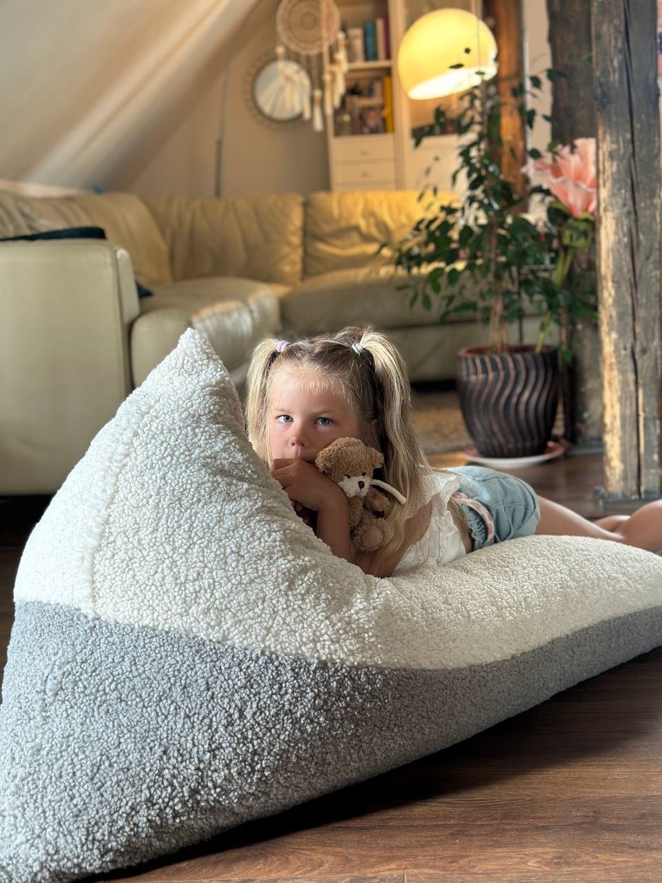 Kids Bean Bag Chair - Cloud Lamb Duo