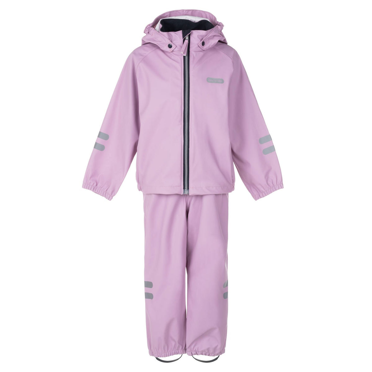 Kids’ Rain Jacket and Dungaree Set – Lilac and Pink