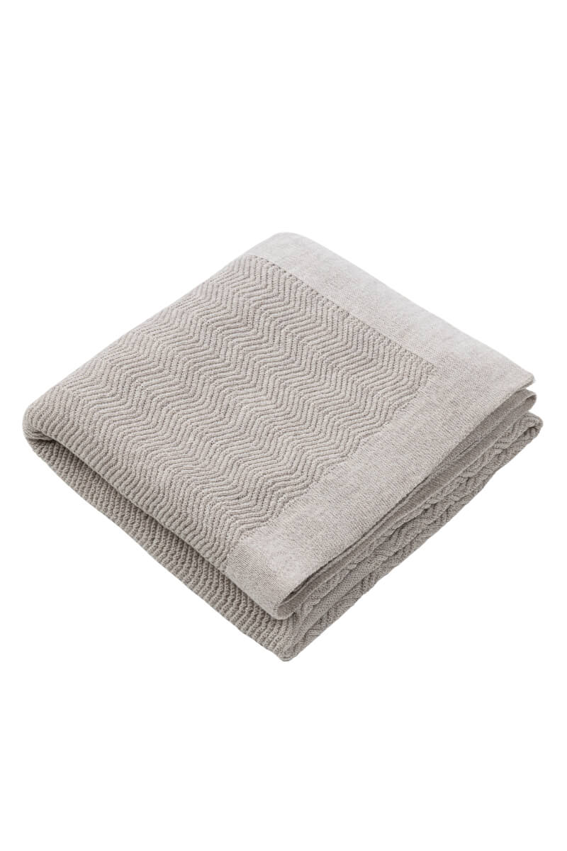 Babydeken van 100% Merinowol | zacht | 75x100cm | Beige Calm