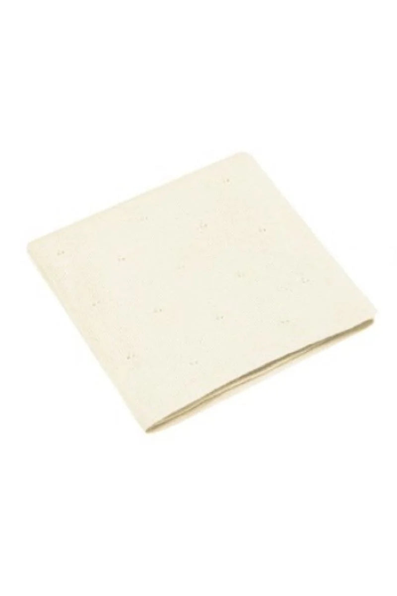 Babydeken van 100% Merinowol | zacht | 75x100cm | Crème