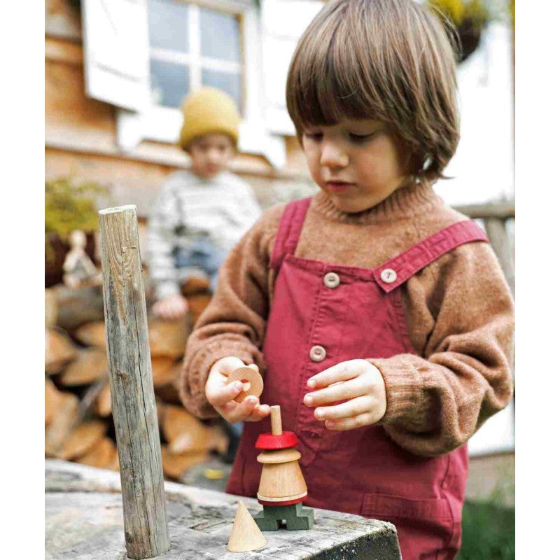 LALA Stick Figure Puzzle - Red