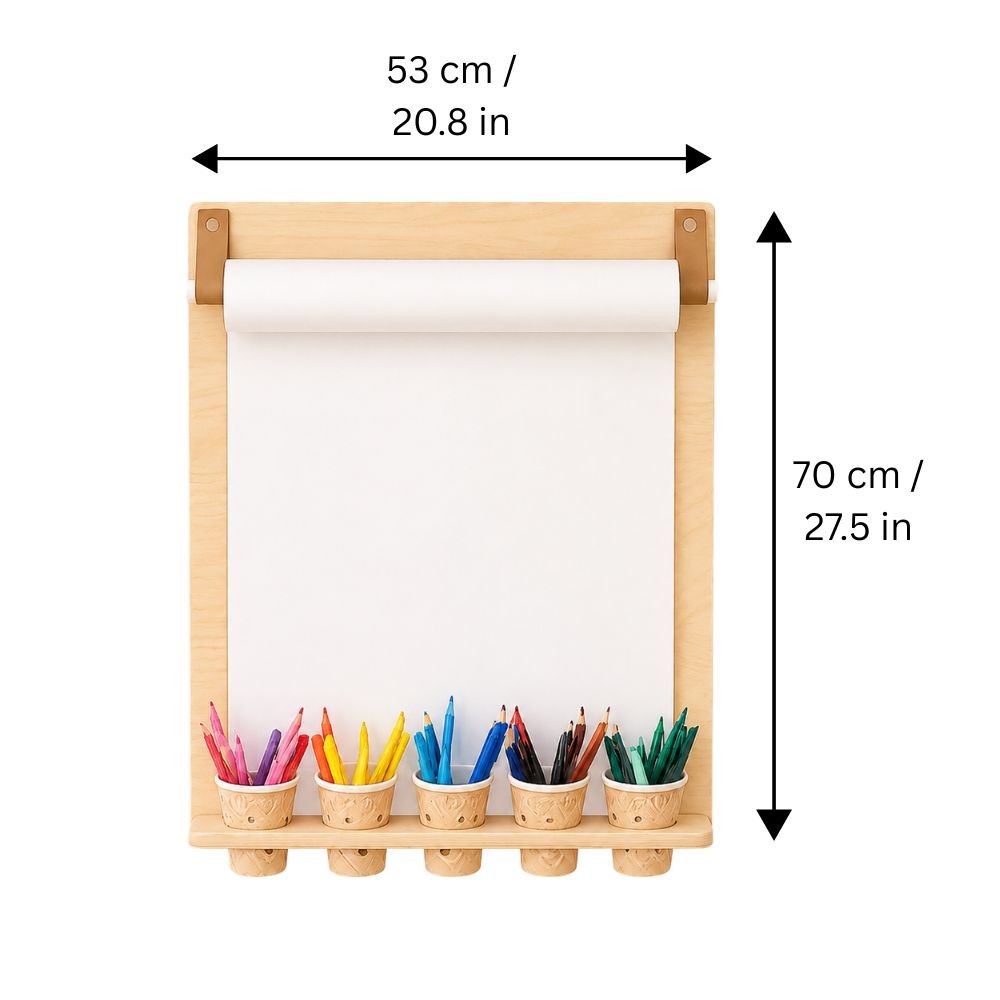 Drawing Board with Pencil Holder – Without Paper Roll