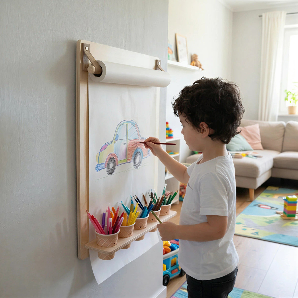 Drawing Board with Pencil Holder – Without Paper Roll
