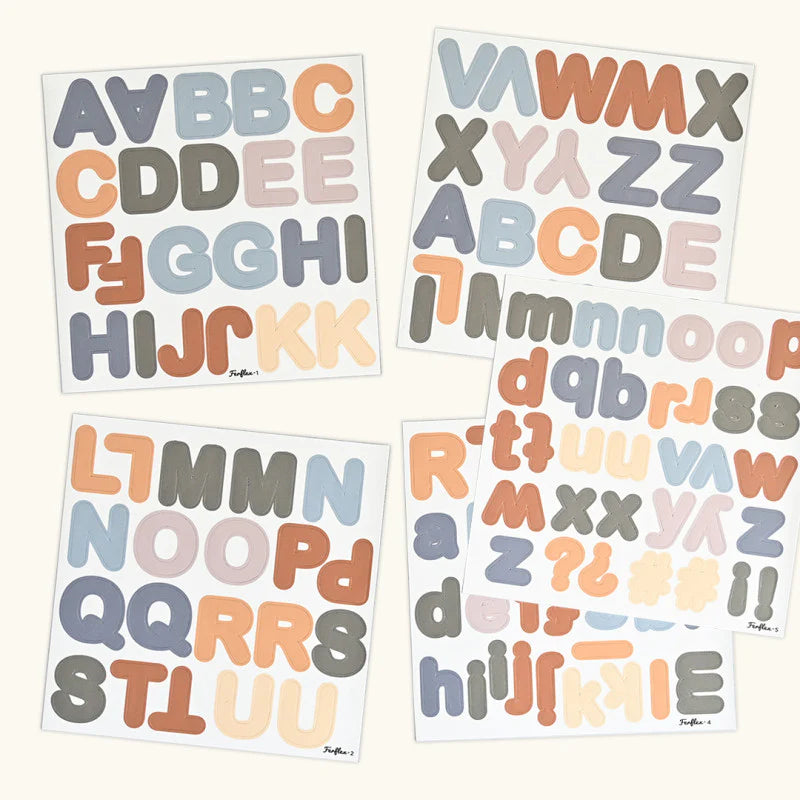 Ferflex | Magneten letters blue caramel mix  (125st)