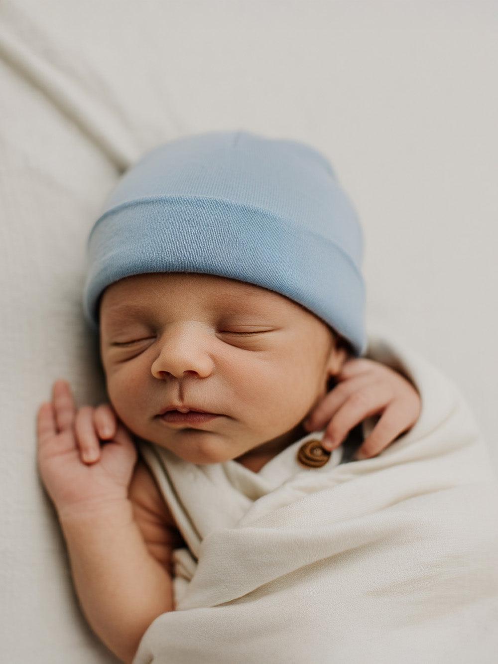 Wollen babymuts | Blue Fog | Lille Barn