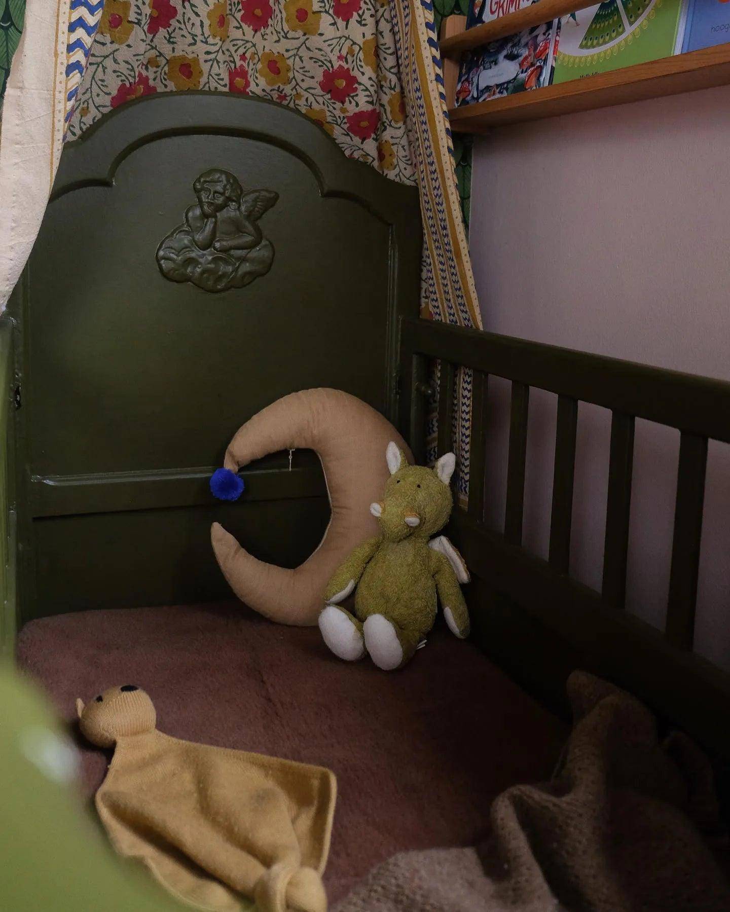 Wollen onderlegger | onderdeken ledikant | kamelenwol / merinowol | 60x120cm | Bruin | Lille Barn