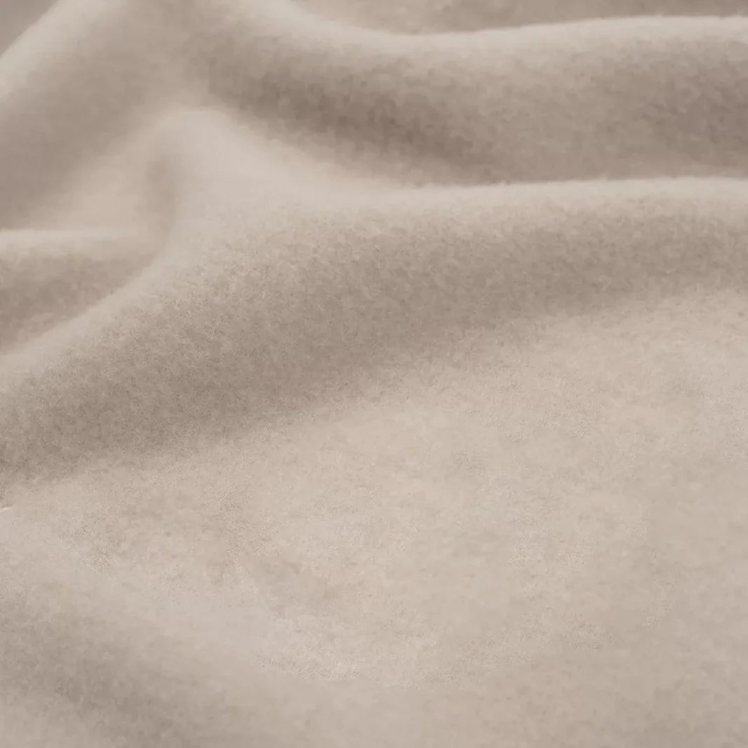 Wollen wiegdeken fleece - 75cmx100cm - Merinowol - Beige