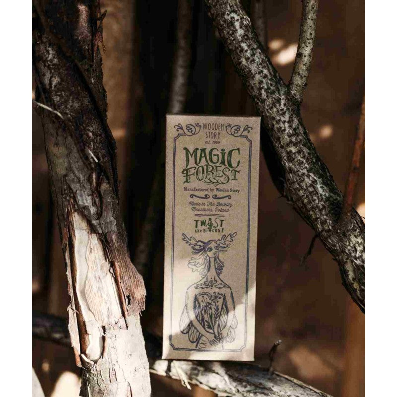 Magic Forest Wooden Spinning Puzzle - Natural