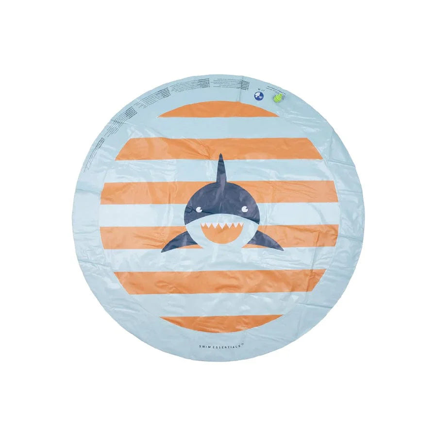 Swim Essentials | Tropical Shark | Meerkleurige Waterspeelmat Ø 150 cm