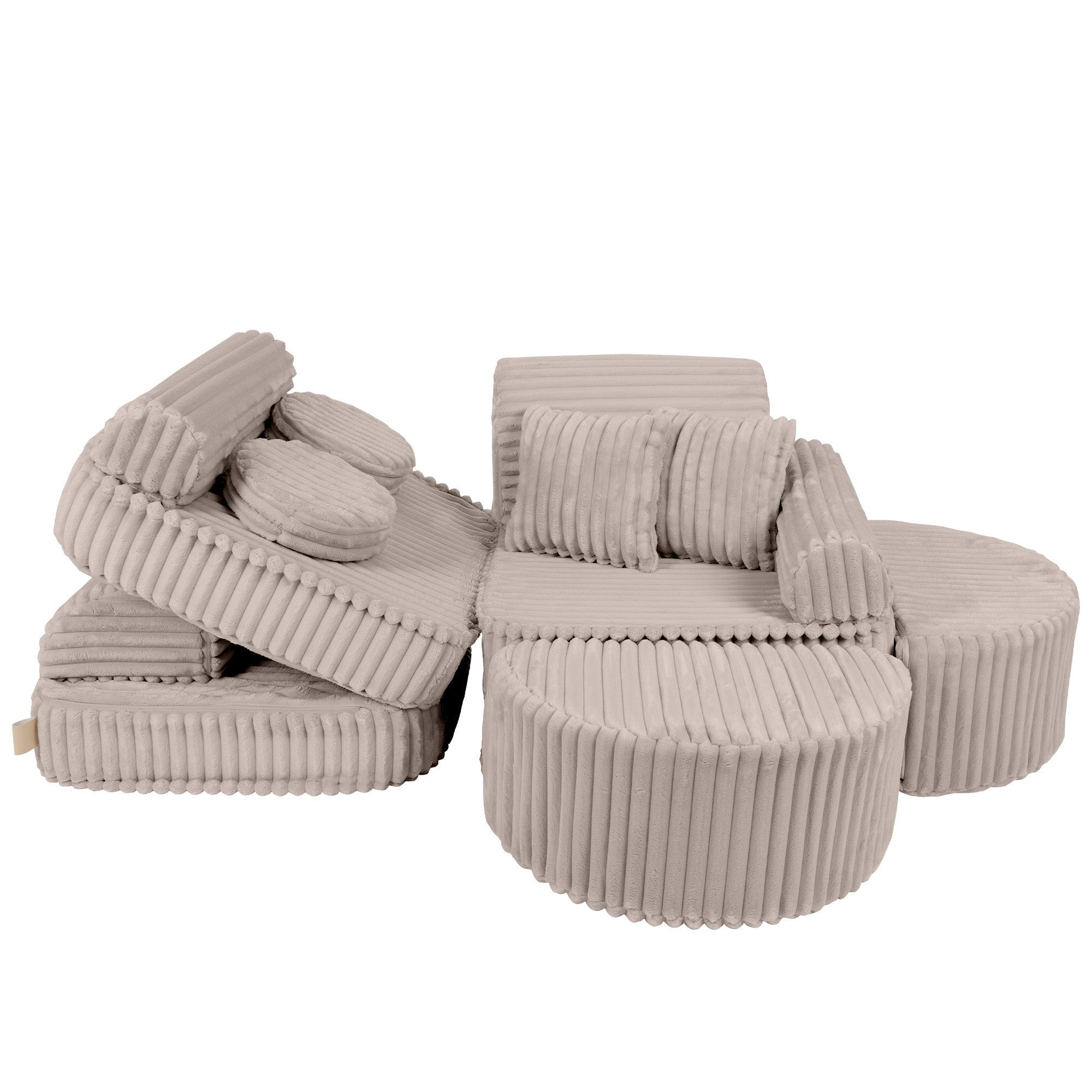 Medium Modular Sofa for Kids - Churros Beige Plus