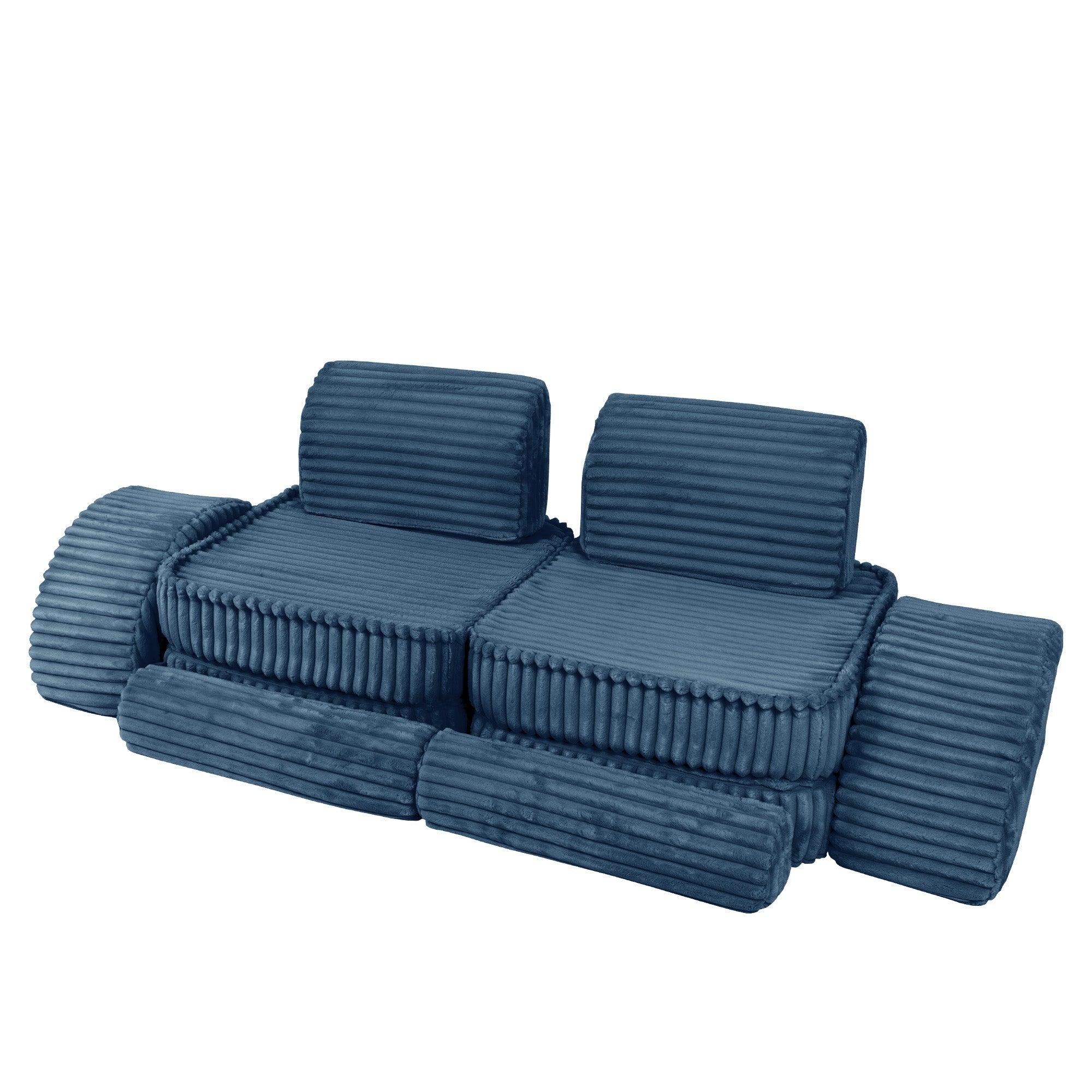 Medium Modular Sofa for Kids - Churros Blue Plus