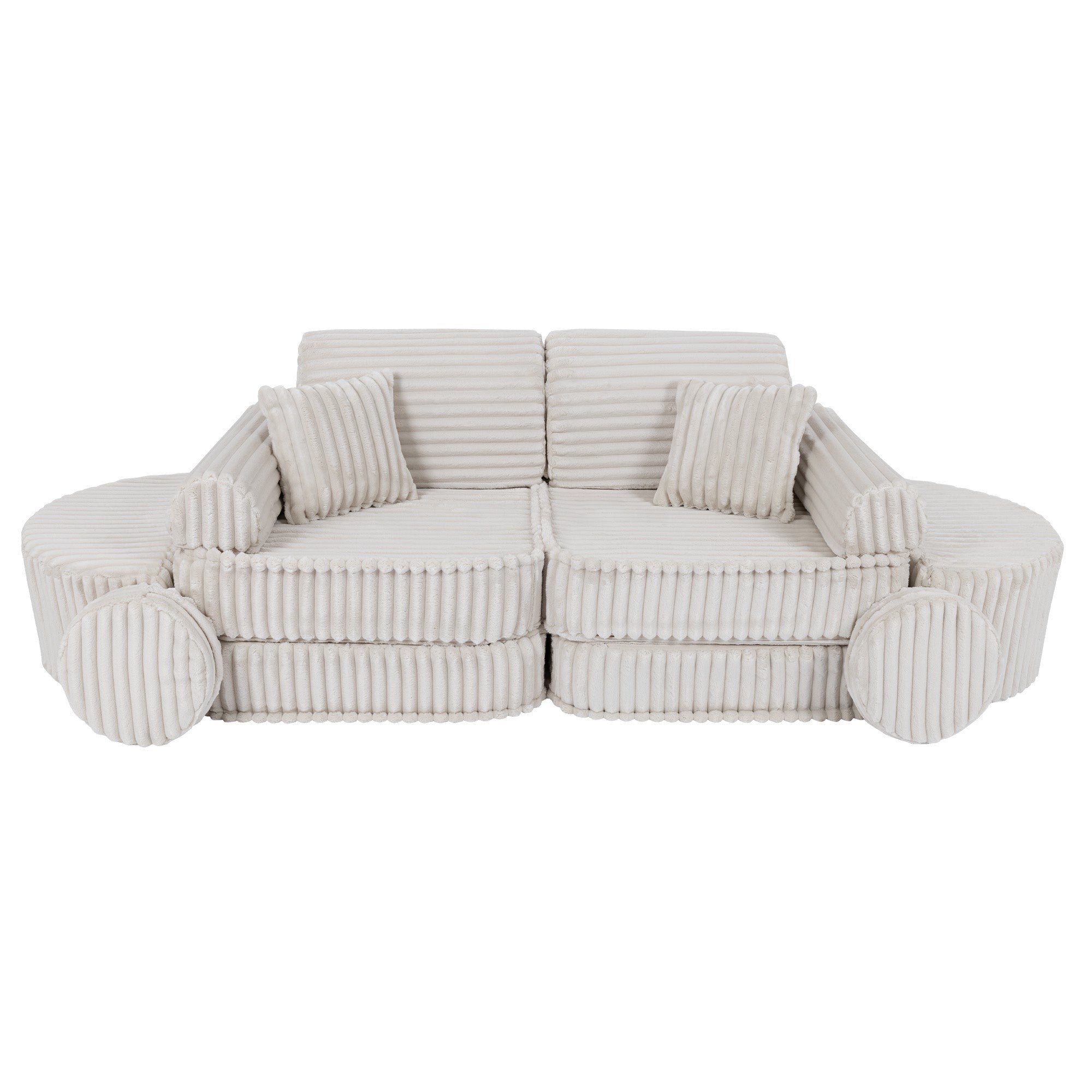 Medium Modular Sofa for Kids - Churros White Plus