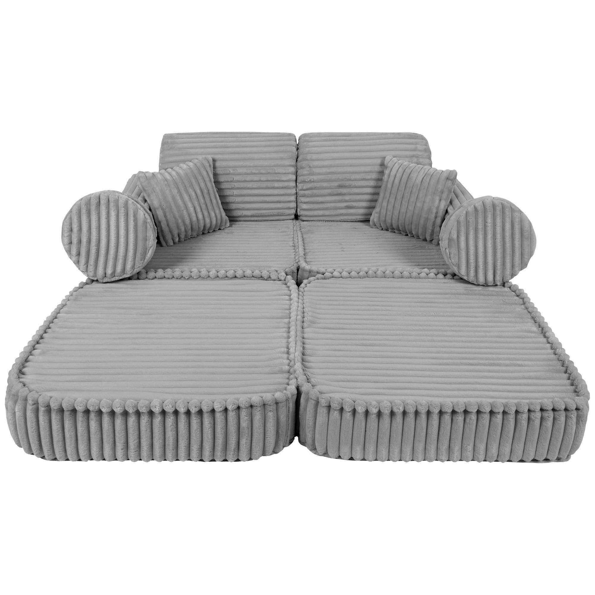 Medium Modular Sofa for Kids - Churros Moon Grey