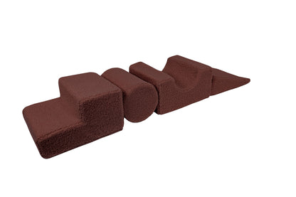 MeowBaby® Bearly Shape Set with 4 Elements - Brown