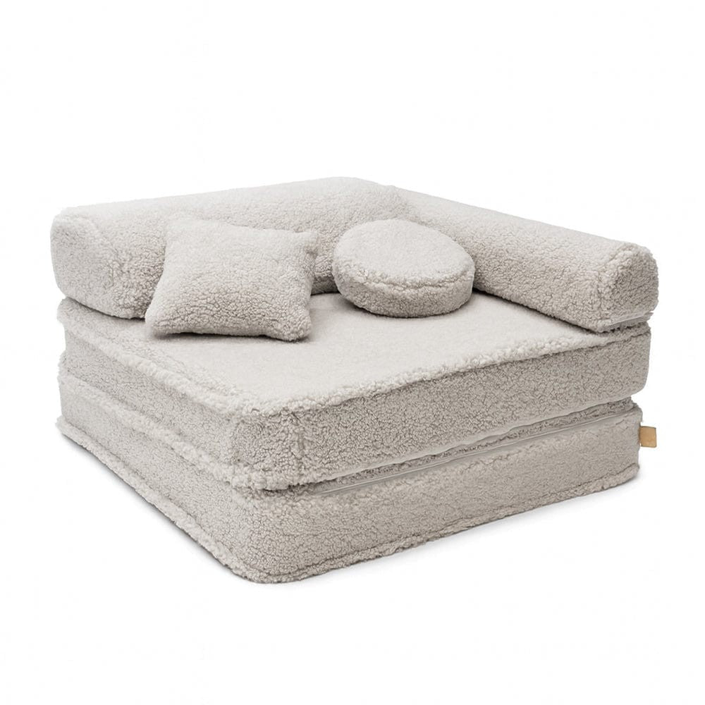 MeowBaby® Modular Children's Chair - 5 Elements, Bearly Light Grey