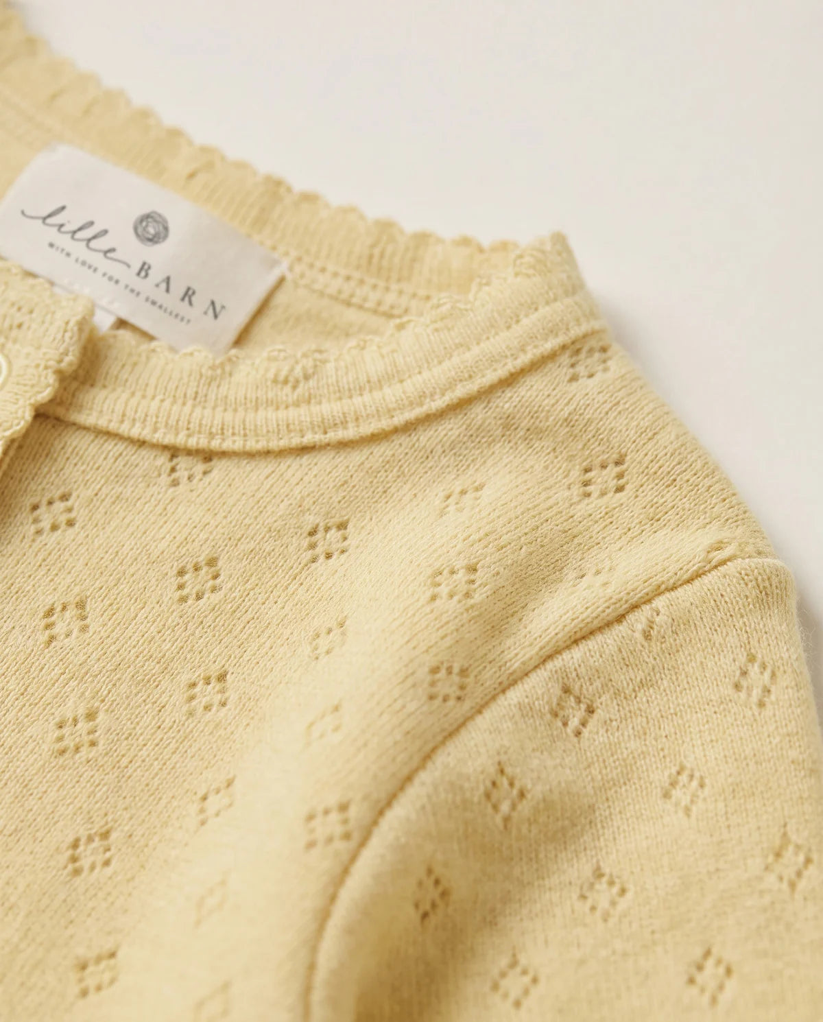 Wollen boxpakje pointelle  | Merino wol | Dusty Yellow | Lille Barn