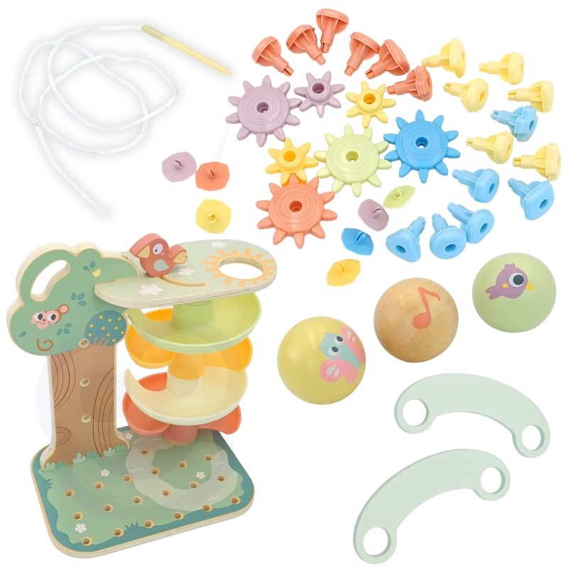 Montessori 4in1 Ball Track Activity Tree