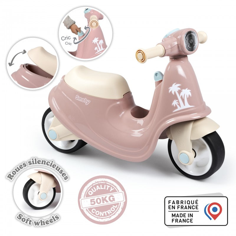 Retro Ride-on Scooter For Kids - Pink