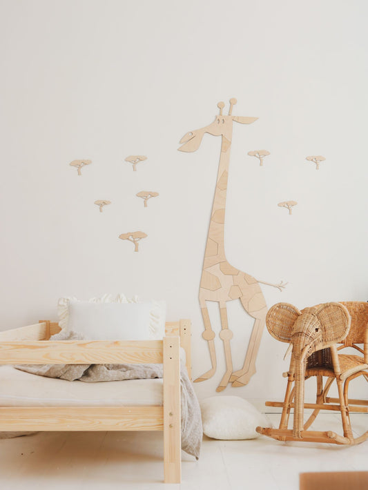 Safari Giraffe – Wooden Wall Decoration