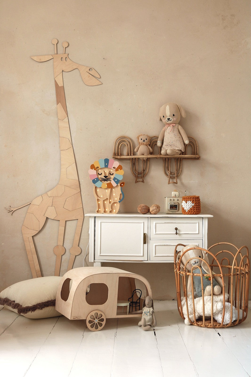 Safari Giraffe – Wooden Wall Decoration