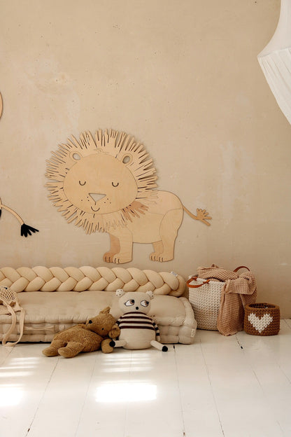 Safari Lion – Wooden Wall Decoration
