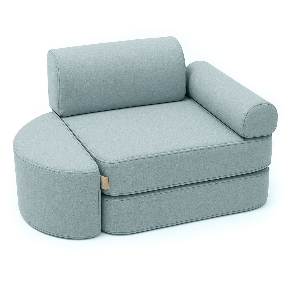 Small Indoor/Outdoor Outzy Pocket Sofa For Children - Cloudberry Sky Blue