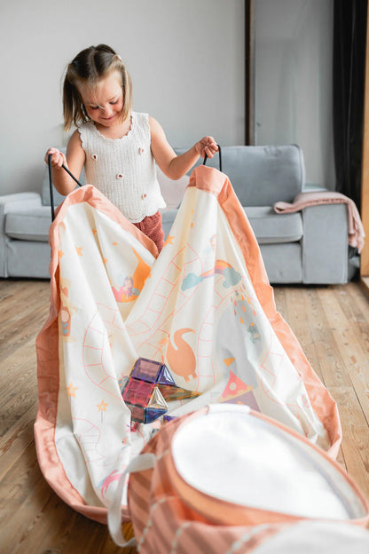 Soo “fairyworld” | play&go® | 2-in-1 speelkleed & opbergmand