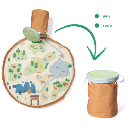 Soo “zoo” | play&go® | 2-in-1 speelkleed & opbergmand