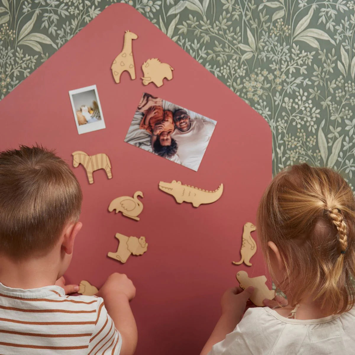 Ferflex | Magnetische muursticker huis | Terracotta