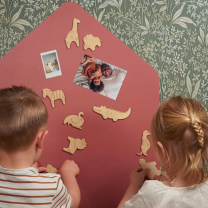 Ferflex | Magnetische muursticker huis | Terracotta