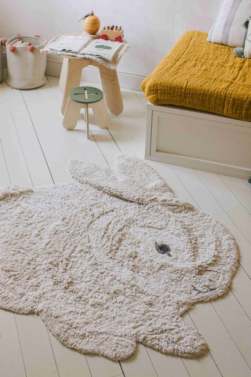 Washable Rug Bunny, 130 x 135 cm
