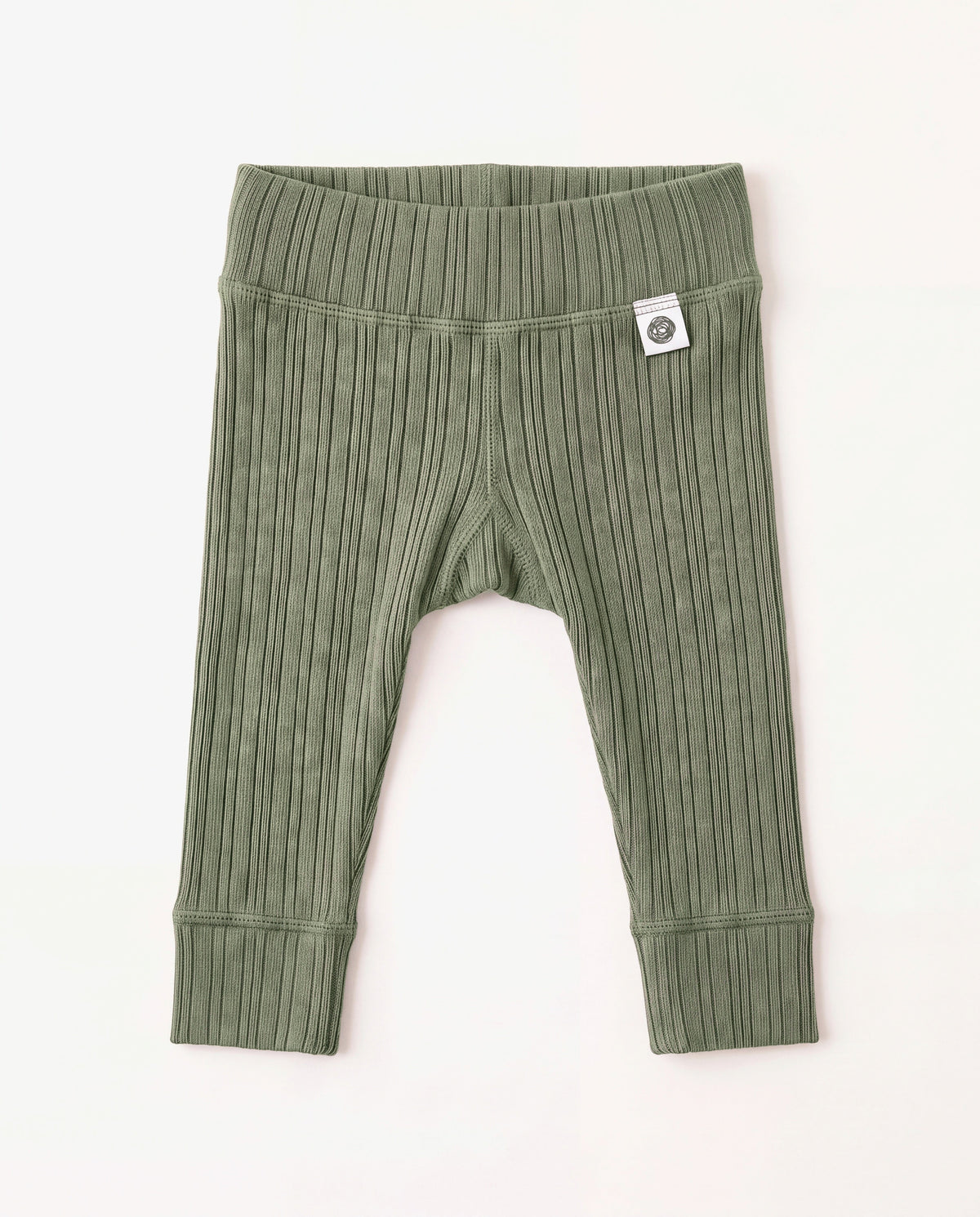 Wollen broekje rib - merinowol - Oil Green