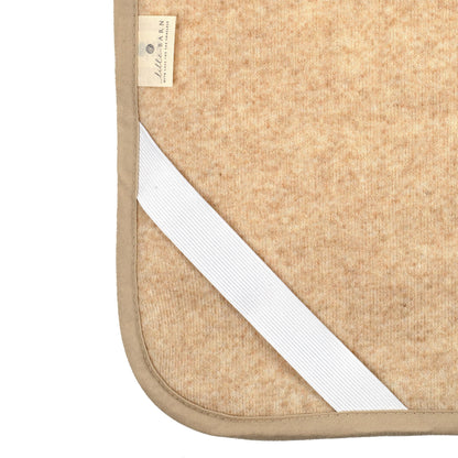 Wollen onderlegger | Onderdeken ledikant Beige | Merinowol | 60x120cm