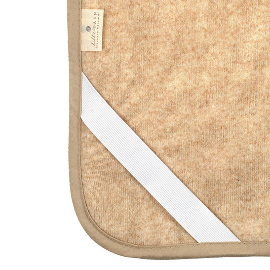 Wollen onderlegger | Onderdeken ledikant Beige | Merinowol | 60x120cm