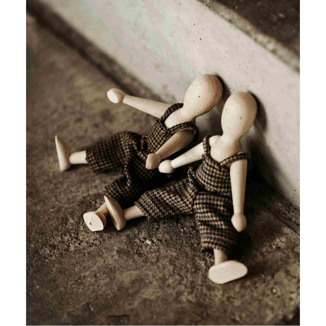 Wooden Beech Doll with Pants